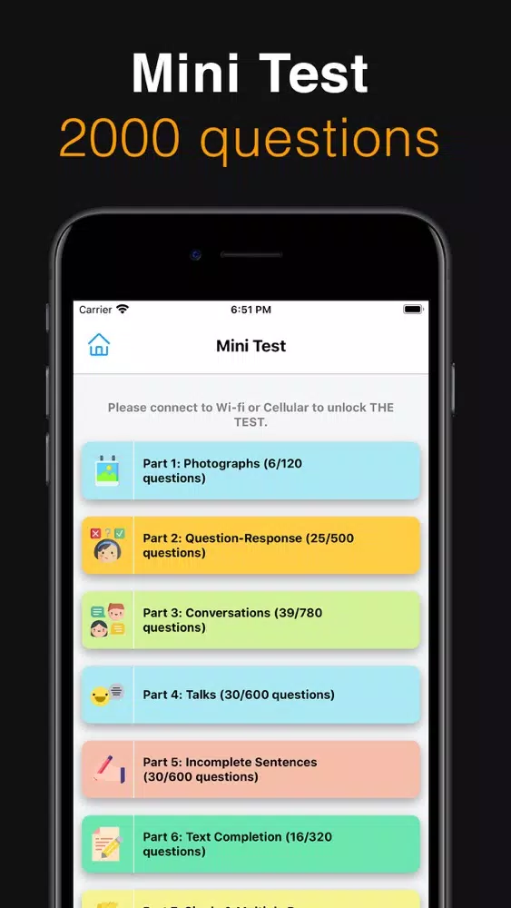 Скриншоты New Practice Test for TOEIC®