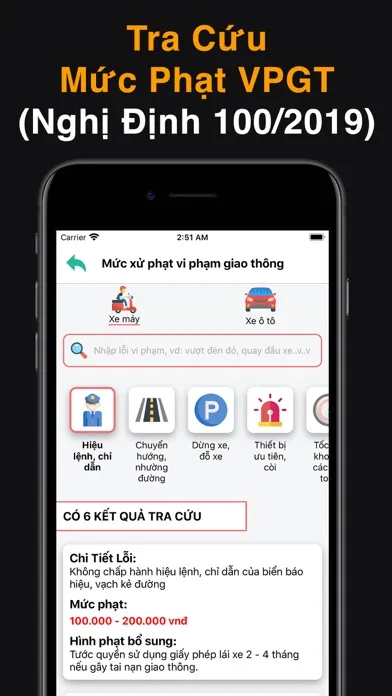 Zrzuty ekranu Ôn Thi 600 Câu Bằng Lái GPLX