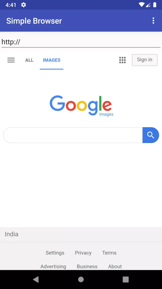 Simple Browser سکرین شاٹس