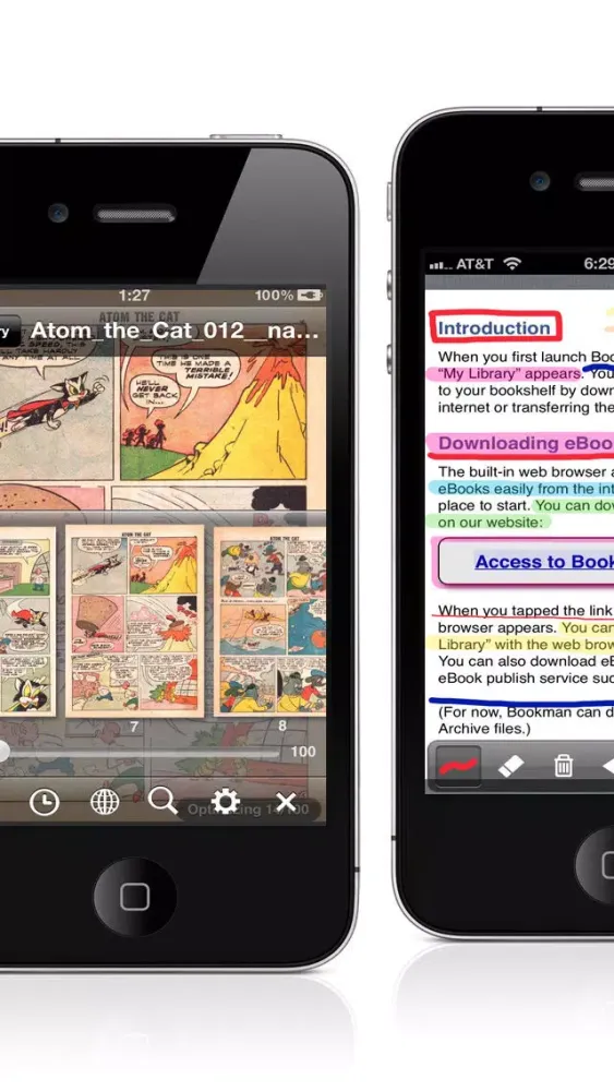 PDF/Comic Reader Bookman Pro for iPhone स्क्रीनशॉट