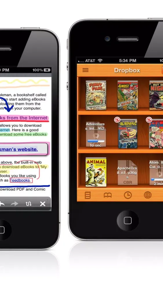 PDF/Comic Reader Bookman Pro for iPhone स्क्रीनशॉट