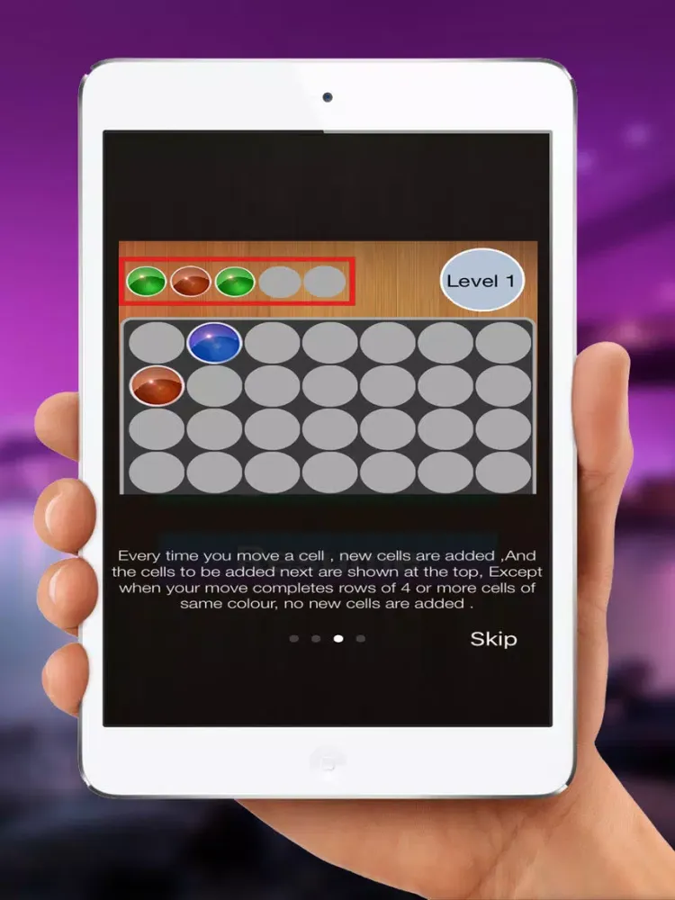 Match Four in a Row: Break if 4 in a line. iPad  스크린샷