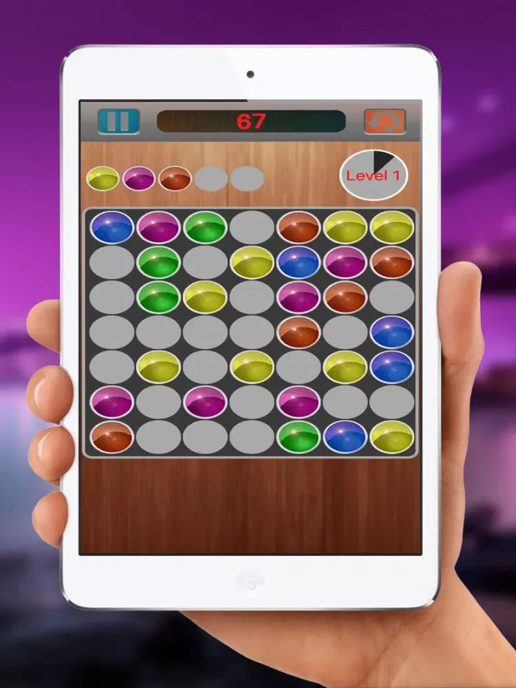 Match Four in a Row: Break if 4 in a line. iPad  스크린샷