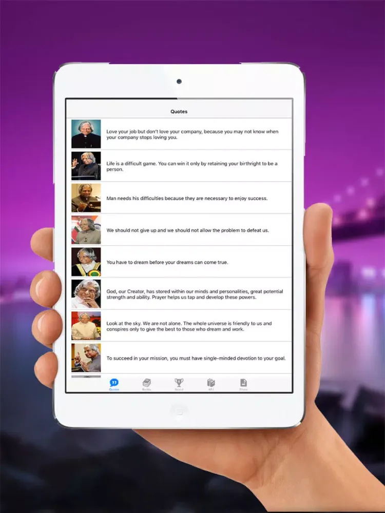 Best Quotes : APJ Abdul Kalam iPad  Screenshots