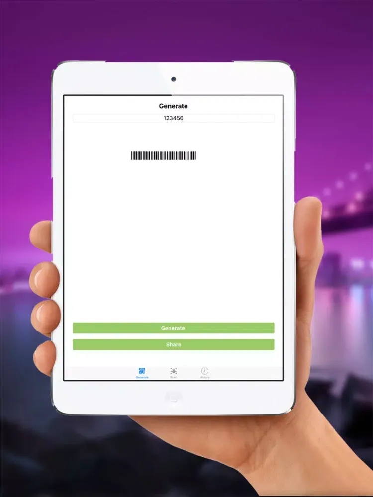 BarCode ToolBox: Bar code, Data Matrix, QRcode generator & reader to generate, share and save it. iPad  Screenshots