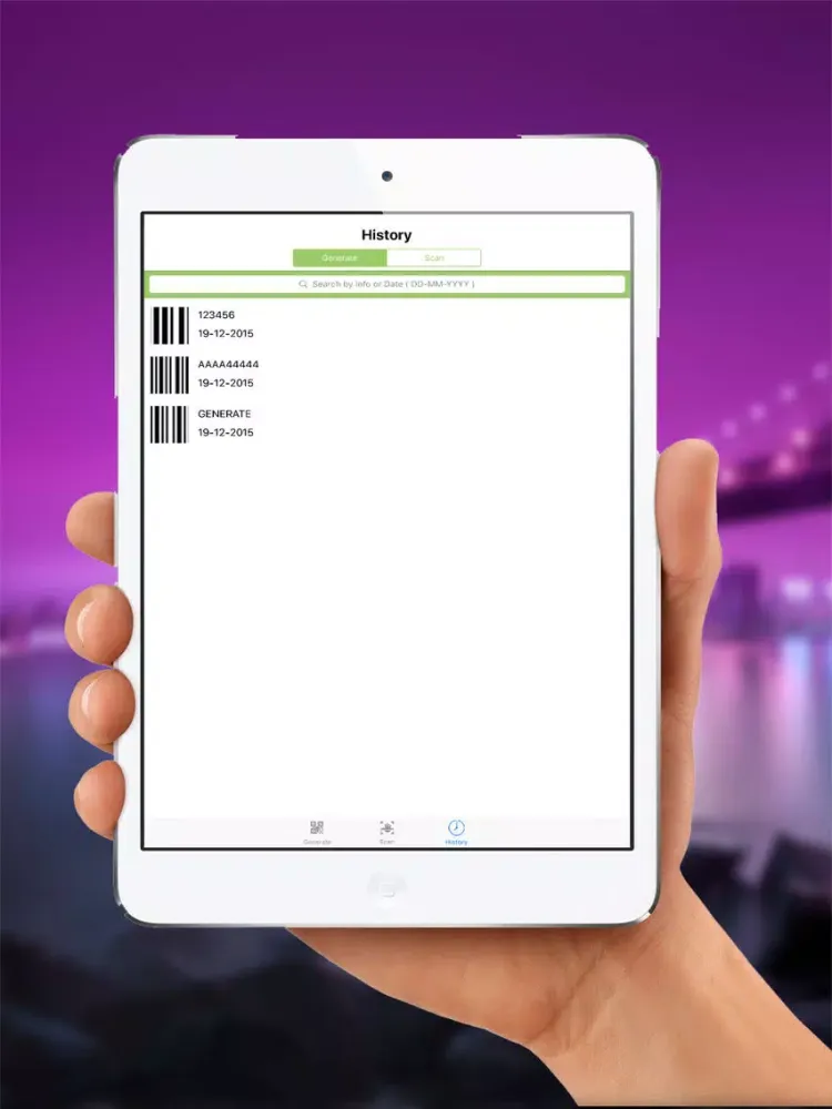 BarCode ToolBox: Bar code, Data Matrix, QRcode generator & reader to generate, share and save it. iPad  Screenshots