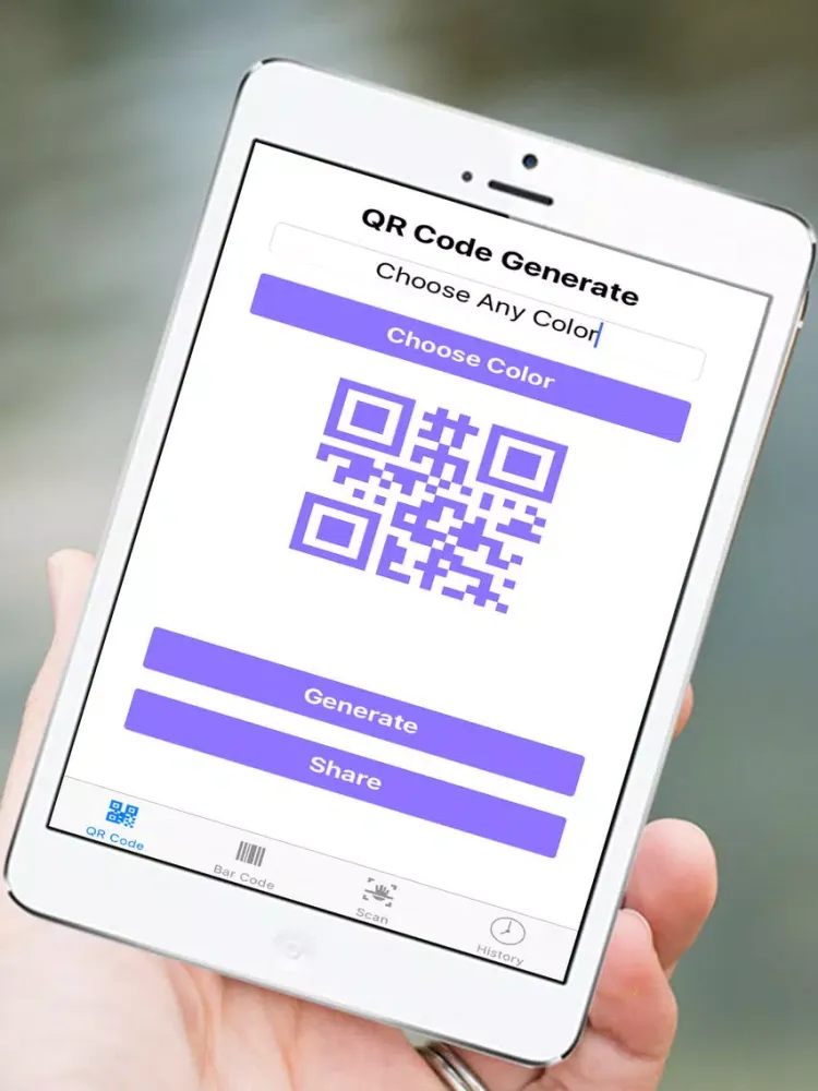 Tangkapan skrin Bar & QR Kit : Generate and Read Colourful QRcode, BarCode and Data Matrix. iPad 