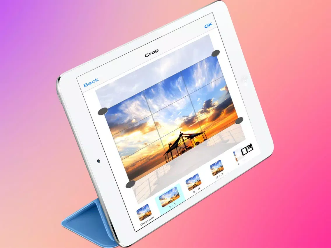 Photo Editor Pro : Change shape, size and color of your image and add sticker, effect to share or save it. iPad  Screenshots