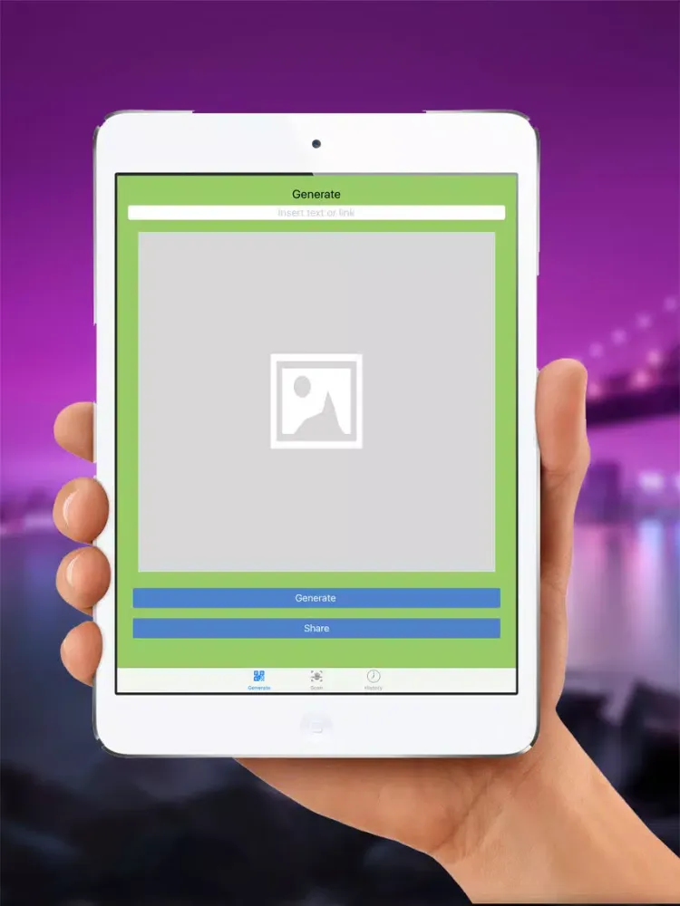 QRCode Toolbox: QR code, Data Matrix, BarCode generator & reader, to generate, Share and save it. iPad Screenshots