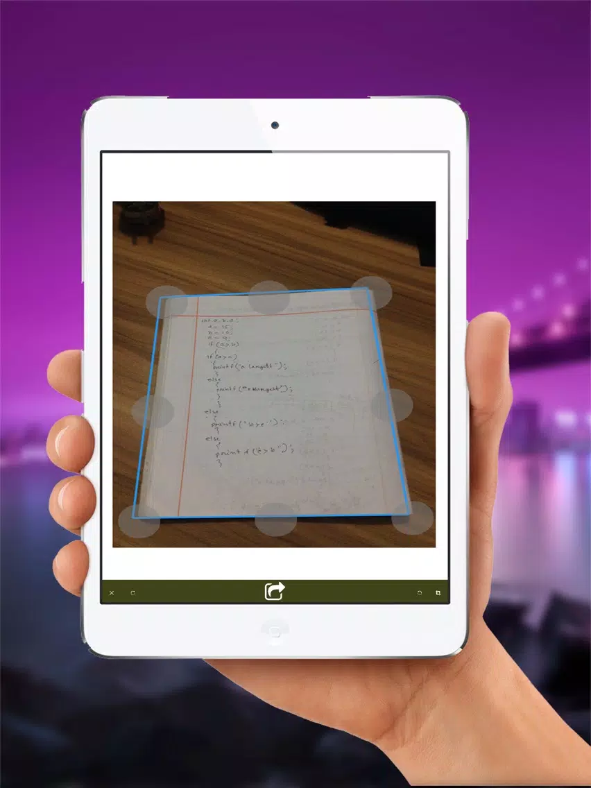 Tangkapan skrin All Doc Scanner Pro: Scan PDF,images,any types of multipages document change presentation, shape, size and share or save it. iPad 