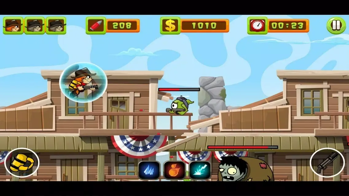 Tangkapan skrin Metal Hero Attack Zombie