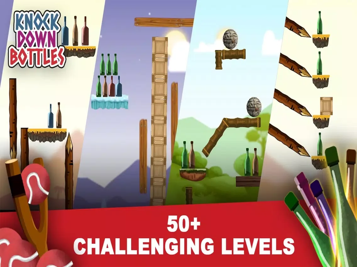 Capturas de tela do Bottle Shooting Game :Knock it iPad 