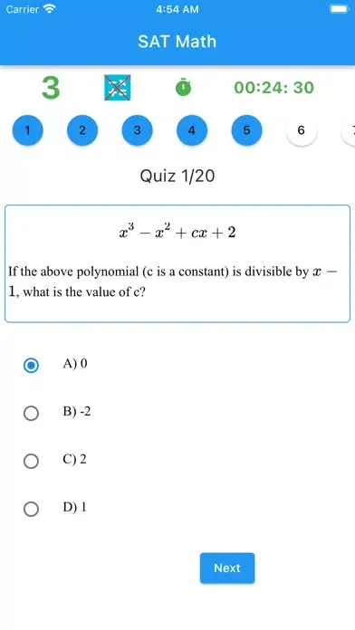 Capturas de pantalla de SAT-MATH