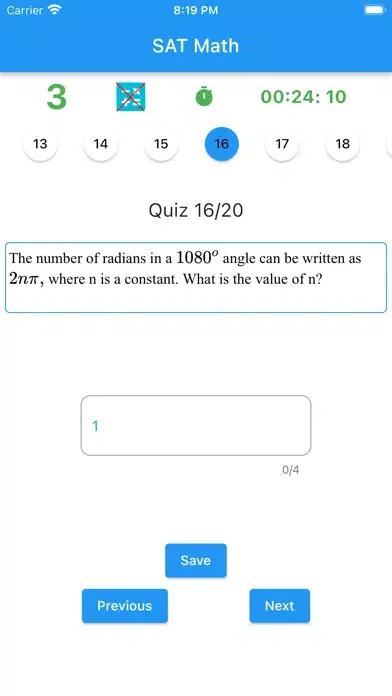Capturas de pantalla de SAT-MATH