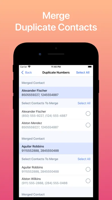 Recent Contacts: Delete, Clean স্ক্রিনশট
