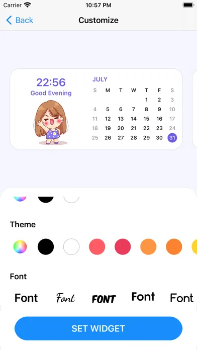 Capturas de tela do Date Today: Date Widget