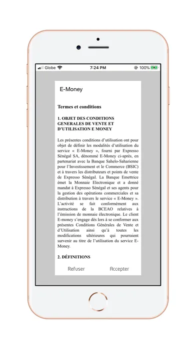 ภาพหน้าจอของ E-Money