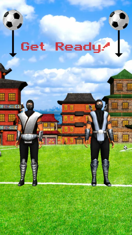 Tangkapan skrin A Ninja Soccer Ball Juggler: Win the FootBall Cup With Big 3D Ninjas Game