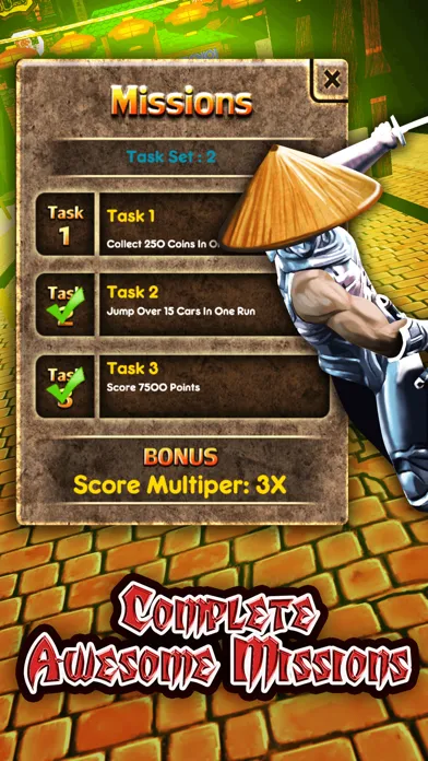 Capturas de pantalla de Ninja Warrior Combat 3D - A Fun Run Jump & Race Game