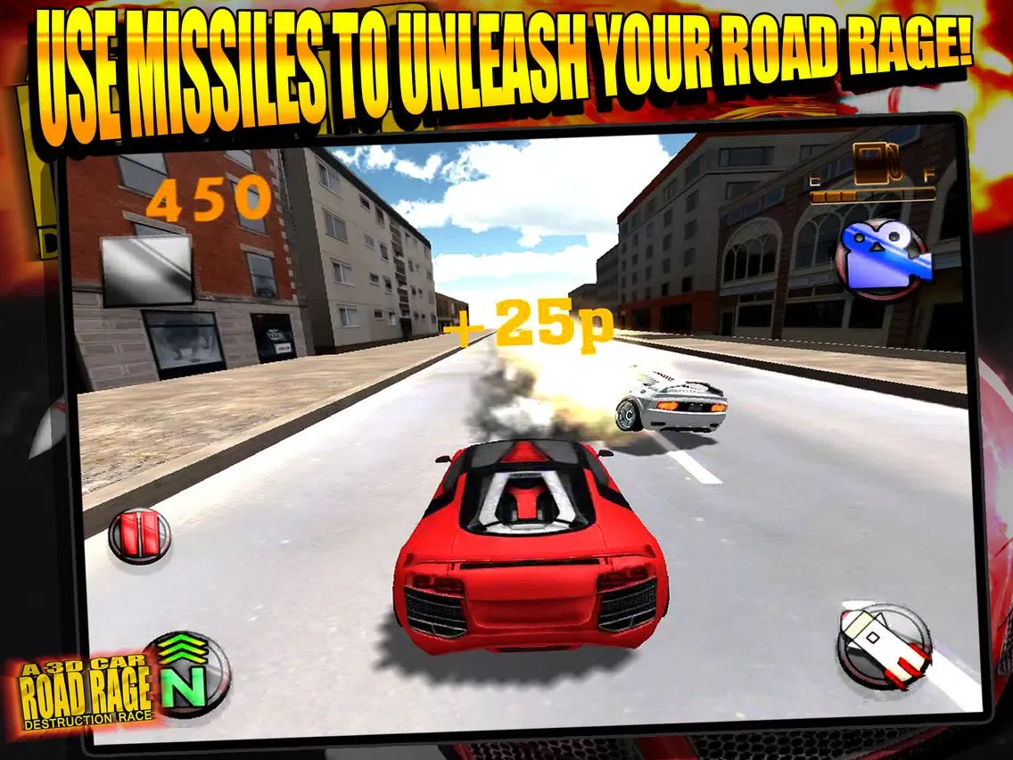 ภาพหน้าจอของ A 3D Car Road Rage Destruction Race Riot Simulator Game iPad 