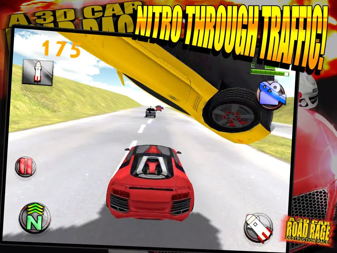 ภาพหน้าจอของ A 3D Car Road Rage Destruction Race Riot Simulator Game iPad 