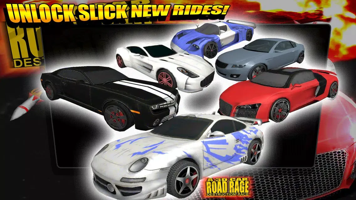 ภาพหน้าจอของ A 3D Car Road Rage Destruction Race Riot Simulator Game