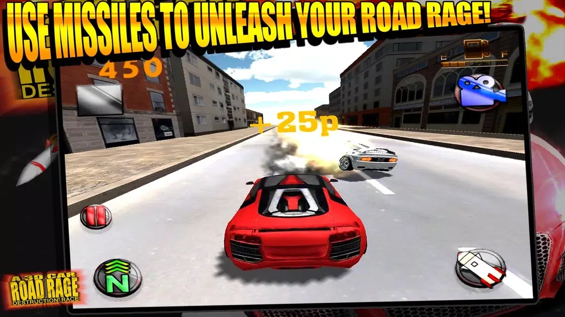 ภาพหน้าจอของ A 3D Car Road Rage Destruction Race Riot Simulator Game
