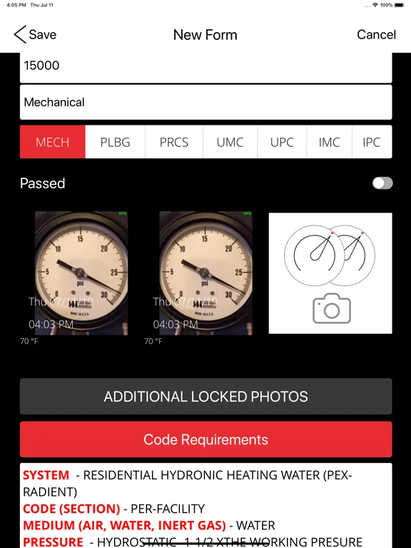 ภาพหน้าจอของ Inspection Cx Pro App iPad 