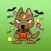 Aki Brownie Wolf Japanese Sticker