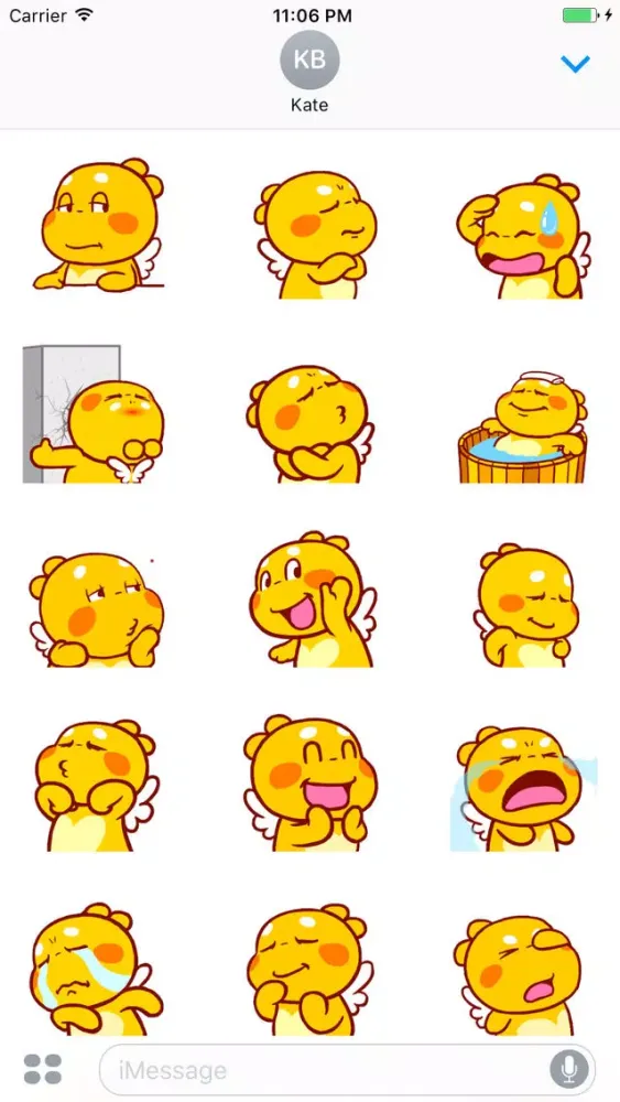 Tangkapan layar Animated Guru Expression Stickers