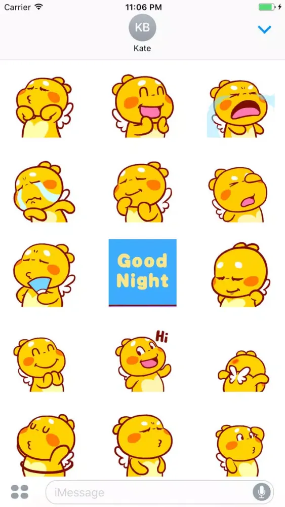 Tangkapan layar Animated Guru Expression Stickers