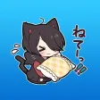Aoji The Black Cutie Cat Girl Stickers 8