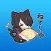 Aoji The Black Cutie Cat Girl Stickers 8