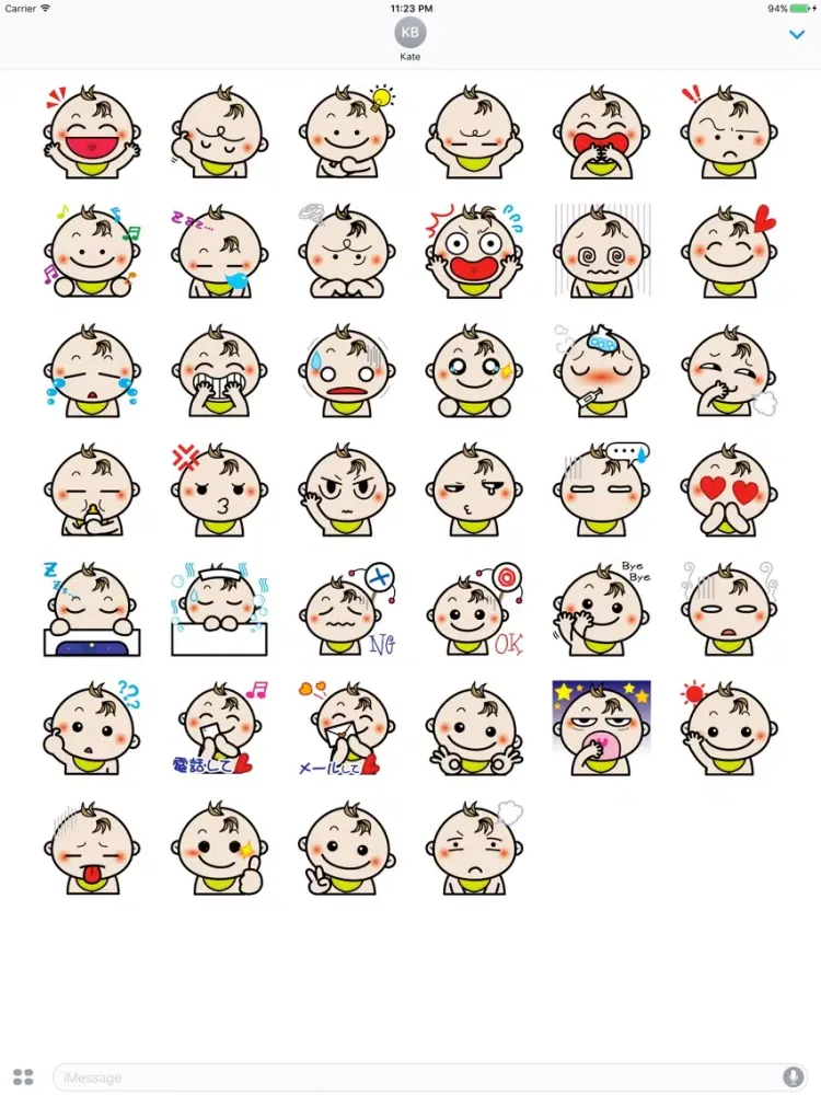 Captures d'écran de Baby MOMO Stickers iPad 
