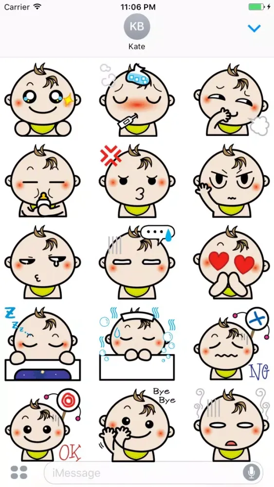 Captures d'écran de Baby MOMO Stickers