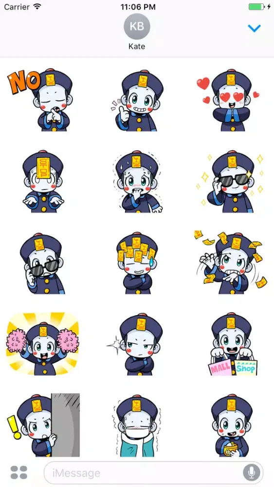 تصاویر Cheng The Little Cutie Vampire Chinese Sticker