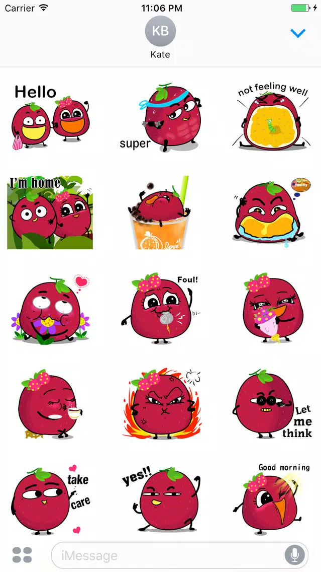 Cherril - Cherry Expression English Sticker Screenshots