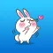 Chubby The Cute Rabbit Stickers