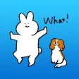 Daily Life Of White Bunny English Sticker Daily Life Of White Bunny English Sticker