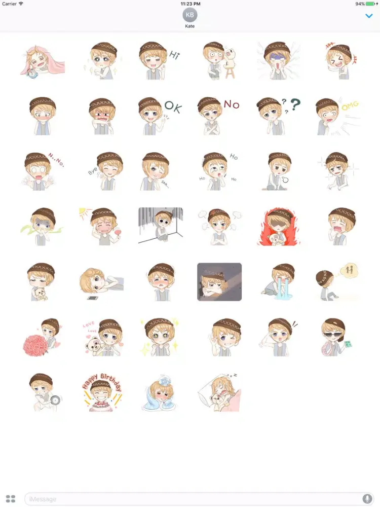 Keta The Funny Boy In Love Sticker iPad  سکرین شاٹس