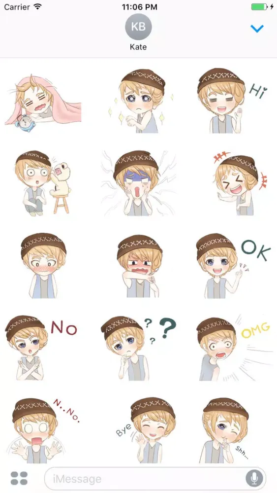 Keta The Funny Boy In Love Sticker سکرین شاٹس