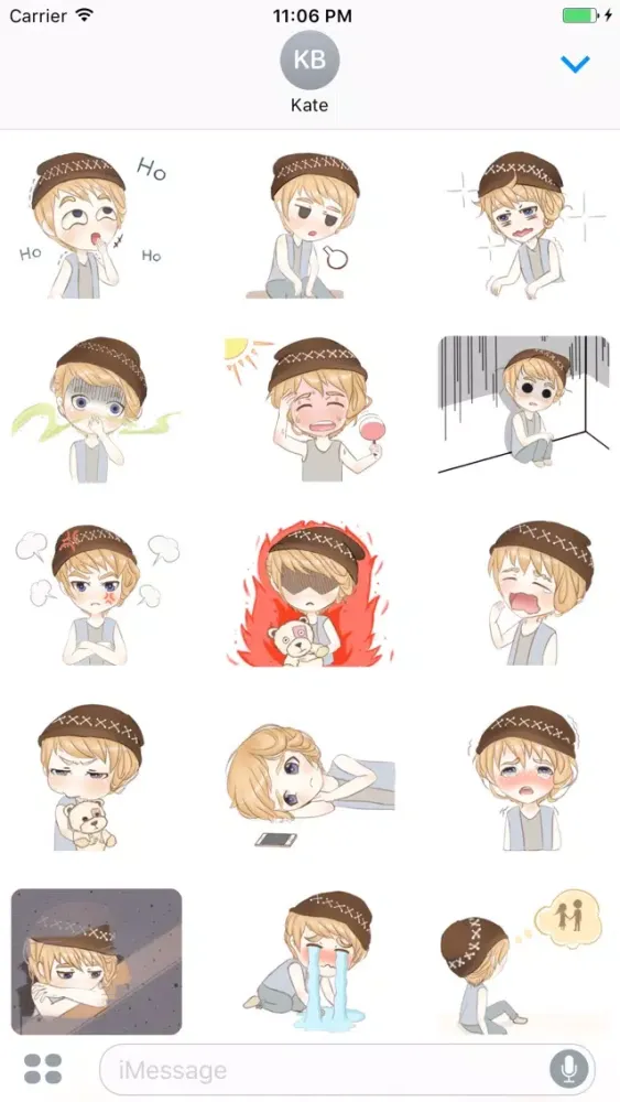 Keta The Funny Boy In Love Sticker سکرین شاٹس