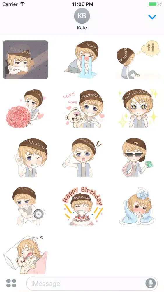 Keta The Funny Boy In Love Sticker سکرین شاٹس