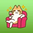 Miley The Lovely Funny Cat Sticker Miley The Lovely Funny Cat Sticker