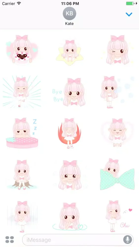 Captures d'écran de Nana Pretty Princess Stickers