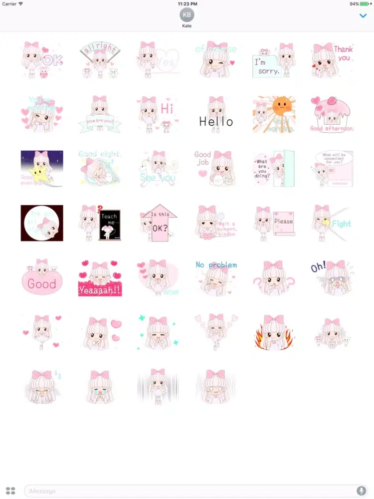 Ảnh chụp màn hình của Nana Pretty Princess Stickers 2 iPad 
