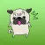Snoopy The Cute PUG Stickers