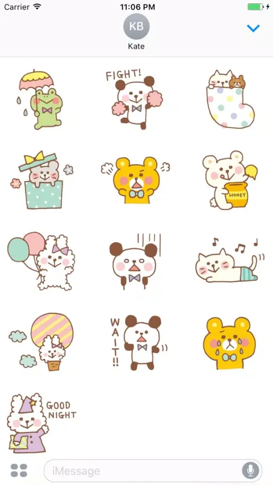 صور Sweeties Cute Pets Collection English Sticker