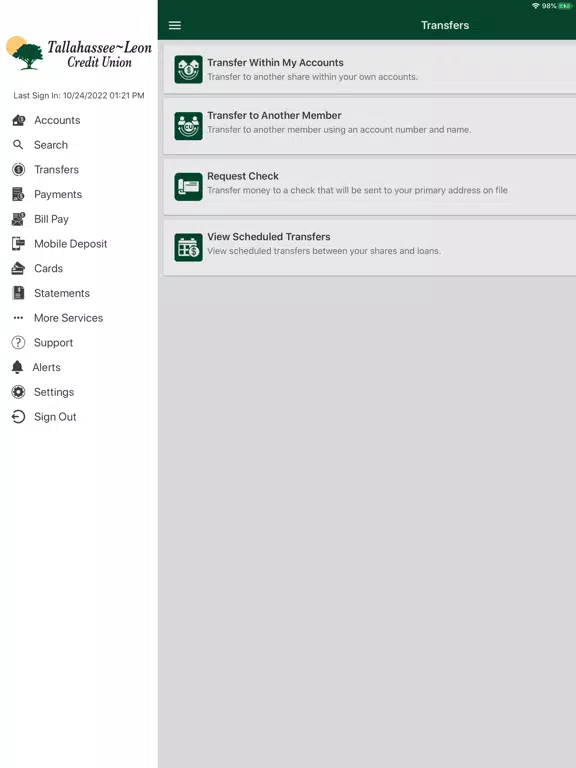 TLCU Mobile iPad  Ekran Görüntüleri
