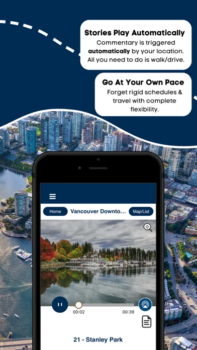 Vancouver Canada Audio Guide Screenshots